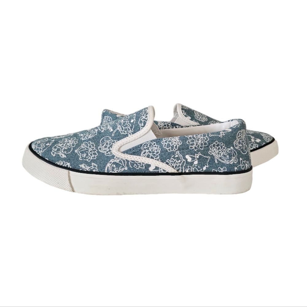POKEMON x ITS DEMO Limited Collab Denim Pokemon Floral Pattern Sneakers